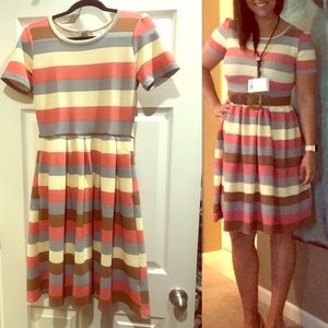 Pastel stripes Amelia dress
